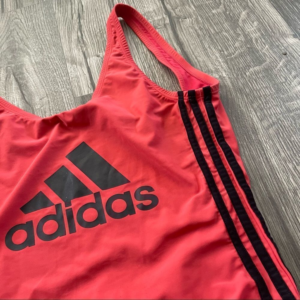Adidas Core Solid Logo One-Piece Swimsuit - Picture 4 of 8